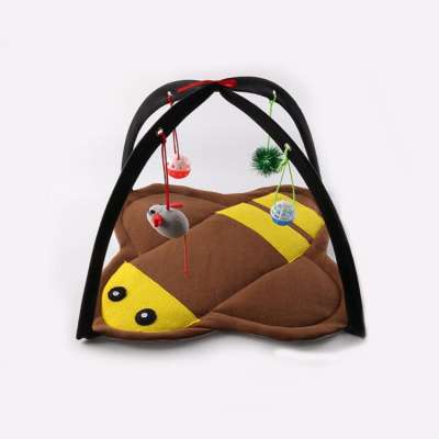 Foldable Bee Shape Soft Play Mat With Hanging Toys