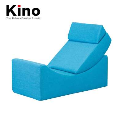 Moon shaped high density foam single sectional seat sofa bed chair