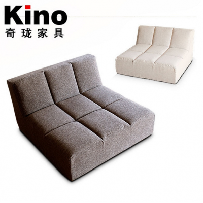 Kino Japanese style tatami fabric sofa single linen cotton full sponge cushion washable can be customized