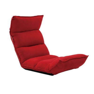 Factory Japanese Style Sofa One Seat Multi-function Lazy Sofa,Red Suede Fabric Lazy Sofa Chair