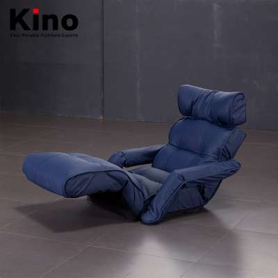 Multi-angle Adjustable Folding Lazy Recliner Sofa Chair, Modern Single Floor Sofa Chairs, High Quality New Arrival Leather Chair