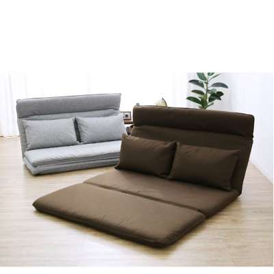 Japanese Soft Fabric Adjustable Lounge Folding Chair Tatami Folding Single Small Sofa Bed